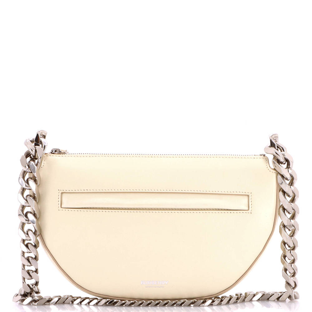 Burberry Mini Olympia Zip Chain Shoulder Bag